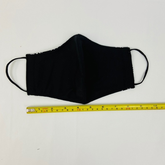 4 Black Adult Pattern Washable Cloth FACE MASK - Picture 4 of 4